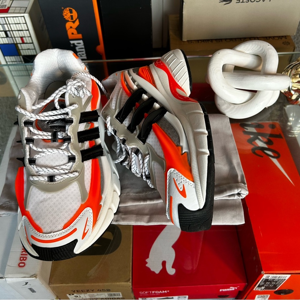 adidas Men's Sneakers - White, Black, Orange, perfect choice for sneakers fans